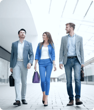 Three Walking
